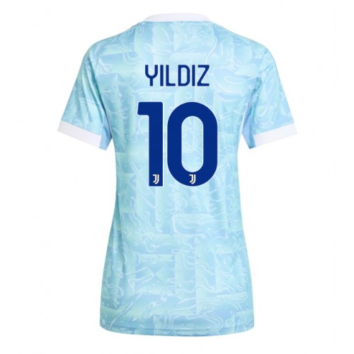 Juventus Kenan Yildiz #10 Seconda Maglia Femmina 2025-26 Manica Corta Juventus Kenan Yildiz #10 Seconda Maglia Femmina 2025-26 Manica Corta